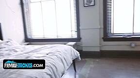 Busty curvy stepsister layla london lets stepbro pound her tight pussy
