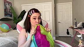 giantess inflatable pool party