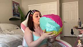 giantess inflatable pool party