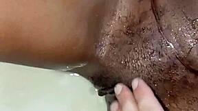 hot black girl pussy masturbation in bathtub very hot video