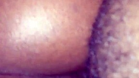 Stroking wet pussy from behind