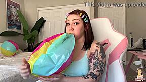 giantess inflatable pool party