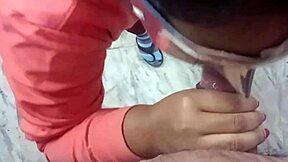 Indian lady doctor blowjob swallow in hospital