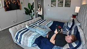 busty blonde gets extra dick bts breezy bri