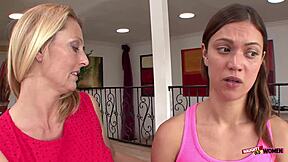 alissa and brenda relax with sensual kissing and pussy eating after gardening