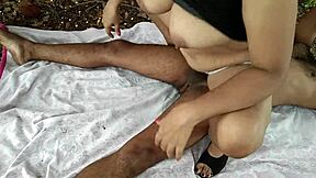 indian milf rides in jungle