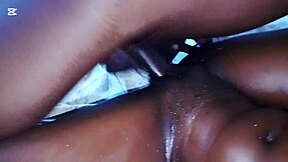 teen ebony hard fucking with big pussy lips
