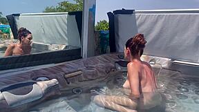 sexy italian milf artemisia love does hot solo naked in jacuzzi