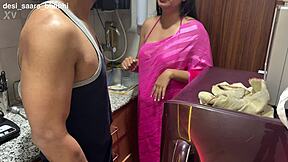 Stepmom confused massage with sex and surprised stepson in hindi