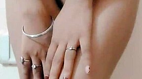 hot indian girl enjoys her boobs and pussy