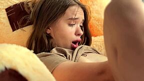 Risky Bedroom Masturbation Where Stepsister Tries To Stay Quiet But Moans Loud