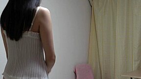 narrative style shows hairy pussy changing into student uniform