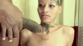 sexy slim latina teen learns to suck bbc after piss play