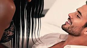 Aisha brunette enjoys passionate night