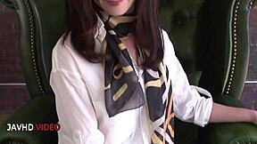 Mei naomi pleasures three guys with her asian blowjob skills