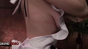 anna mihashi gives amazing asian blowjob on huge member
