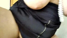 mature russian bitch sucks cock and masturbates in close up