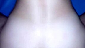 Amateur feels intense pleasure in pure anal session