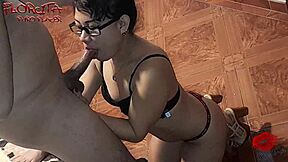 Sucking that hard peruvian cock