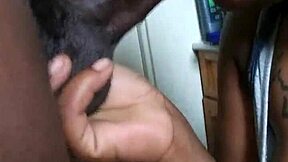 Couple Engaged in Intense Nut Sucking Session