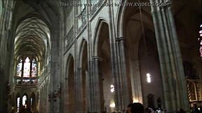 Exploring Prague Castle's hidden spots with a European tourist vibe