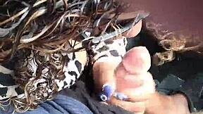 drive thru covid testing line blowjob action