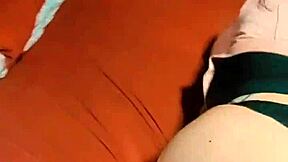 Amateur couple enjoys the most delicious moments.