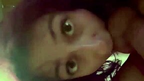 Purple Haired Girl Sucks Dick With Passionate Blowjob Techniques In Detailed Scene