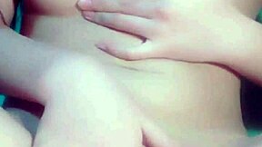 Cute teen girl reveals her fresh, tight pussy in a teasing display.