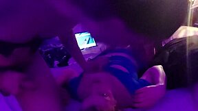 Sexy Blonde in Outfit Performs Amateur Deepthroat Blowjob