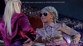 Beautiful woman with satin clothes, fetish clothing, high definition video