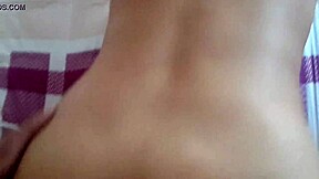 Bent over in doggystyle position.