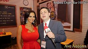 ava addams teases her boobs for andrea diprè