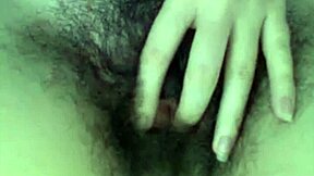 Hairy teen performs on webcam