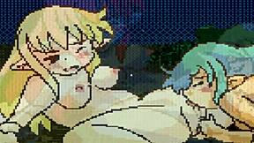 fairies fingering and licking each other's pussy in fairyfighting