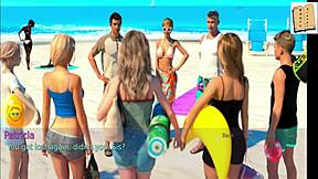 Wife and stepmother engage in intense teen cartoon action