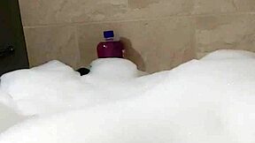 cyno enjoys solo bubble bath fun