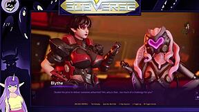 Tits and anime in a hentai game let’s play