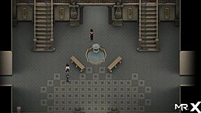 Hentai game with a hot and horny bookworm in a library setting