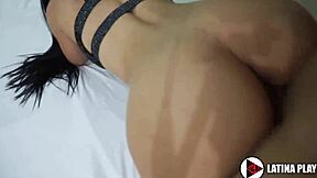 Hot girl getting fucked with a big cock in front of the mirror, wow