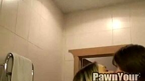 Amateur Couple Sextape Fucking in Shower with Blowjob Facial