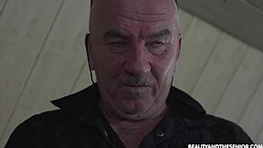 Lick that tight pussy before the old cock enters