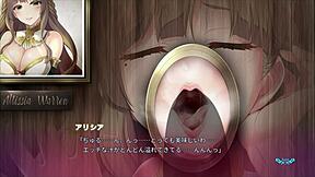 Sister sucks cock through the wall in Animeryona