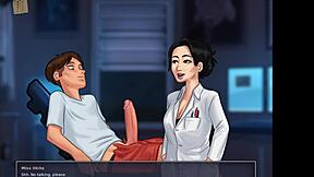 I play Summertime Saga 110 with the brunette teacher