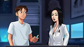 I play Summertime Saga 110 with the brunette teacher