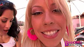 Uh, man, me and Bridgette B just got wild in this big tit anal 3some, ya know?