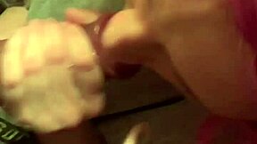 Amateur gets anal blowjob at home