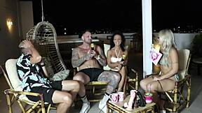 Bruna And Ale Fuck In Sheer Red Lingerie