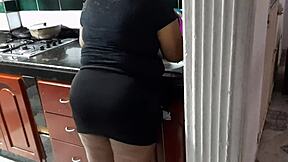 I Interrupt Housekeeper While She Washes Dishes To Get My Cock Sucked