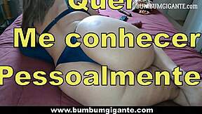 Brazilian slut in high heels begs for cum on big ass after party